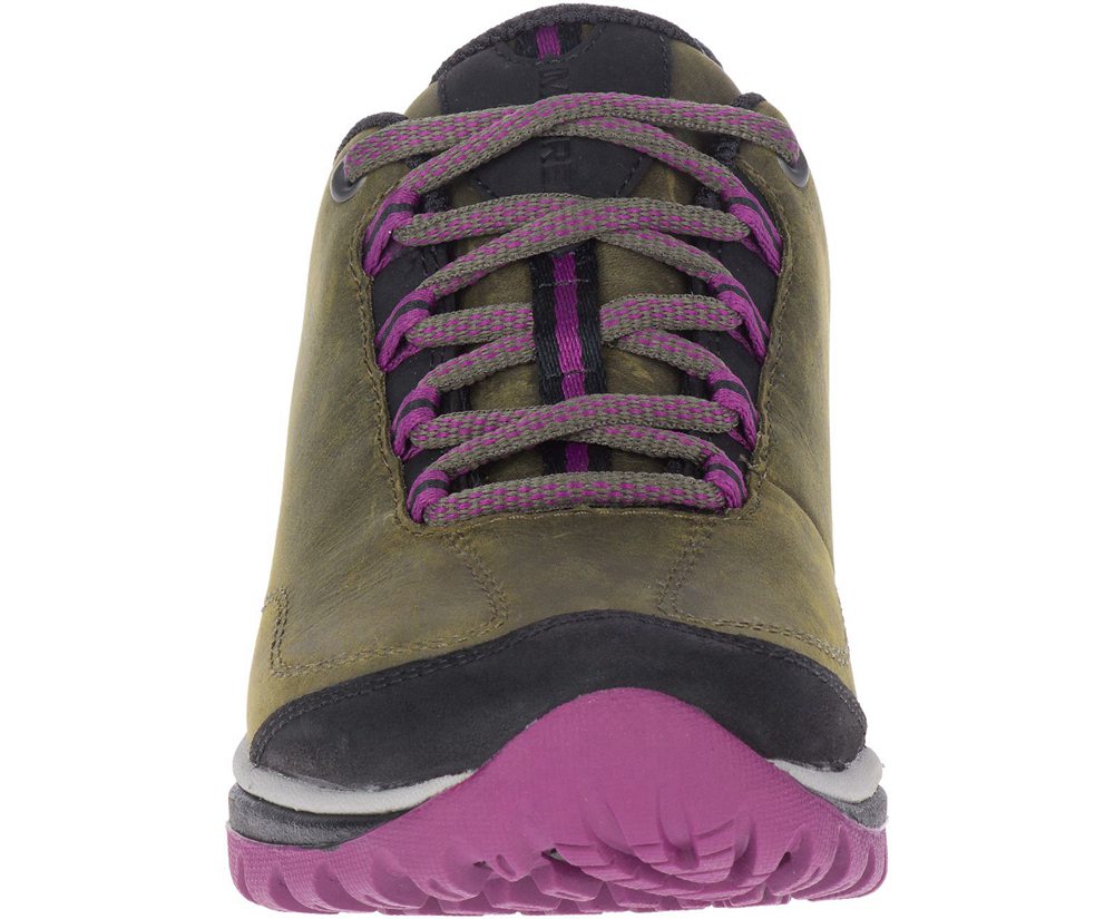 Buty Trekkingowe Merrell Damskie Oliwkowe - Siren Traveller 3 - 104765-OGQ